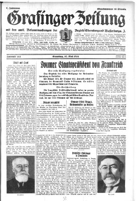 Grafinger Zeitung Samstag 16. Mai 1931