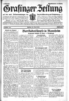 Grafinger Zeitung Freitag 12. Juni 1931