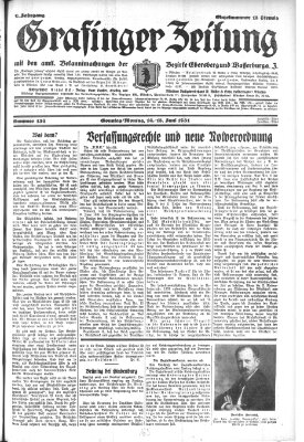 Grafinger Zeitung Sonntag 14. Juni 1931