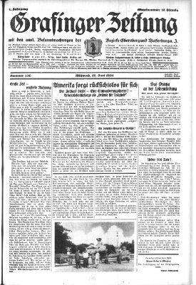 Grafinger Zeitung Mittwoch 17. Juni 1931