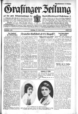 Grafinger Zeitung Freitag 19. Juni 1931