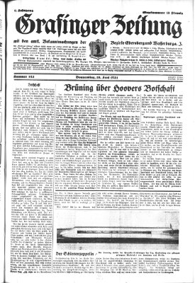 Grafinger Zeitung Donnerstag 25. Juni 1931