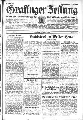 Grafinger Zeitung Samstag 27. Juni 1931