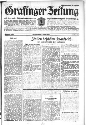 Grafinger Zeitung Donnerstag 2. Juli 1931