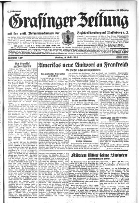 Grafinger Zeitung Freitag 3. Juli 1931