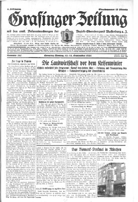 Grafinger Zeitung Montag 14. September 1931