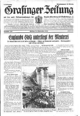 Grafinger Zeitung Freitag 18. September 1931