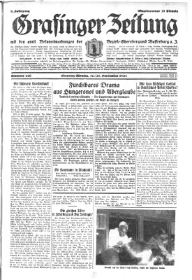 Grafinger Zeitung Sonntag 20. September 1931