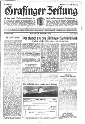 Grafinger Zeitung Samstag 26. September 1931