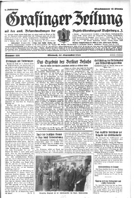 Grafinger Zeitung Mittwoch 30. September 1931