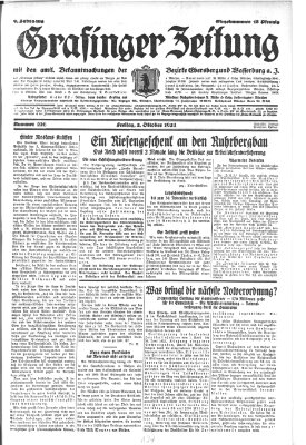 Grafinger Zeitung Freitag 2. Oktober 1931