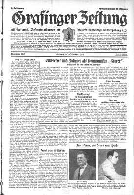 Grafinger Zeitung Freitag 30. Oktober 1931