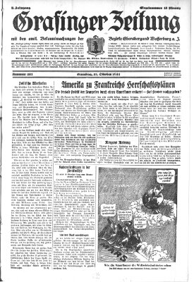 Grafinger Zeitung Samstag 31. Oktober 1931