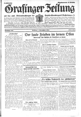 Grafinger Zeitung Freitag 6. November 1931