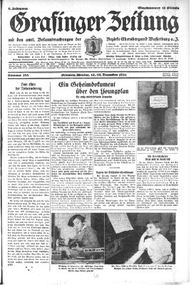 Grafinger Zeitung Sonntag 13. Dezember 1931