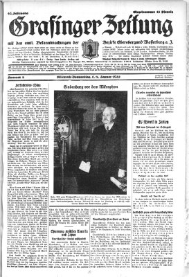 Grafinger Zeitung Donnerstag 7. Januar 1932