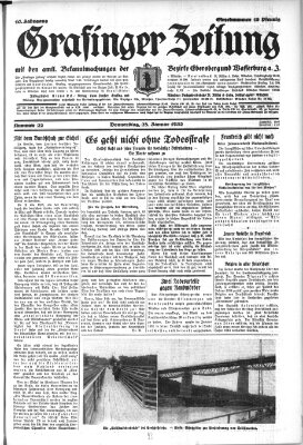 Grafinger Zeitung Donnerstag 28. Januar 1932