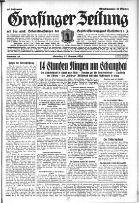 Grafinger Zeitung Sonntag 31. Januar 1932