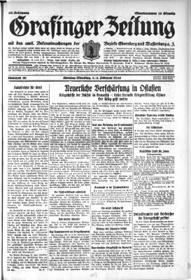 Grafinger Zeitung Montag 1. Februar 1932