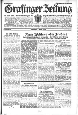 Grafinger Zeitung Mittwoch 2. März 1932