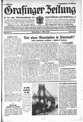 Grafinger Zeitung Thursday 3. March 1932