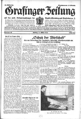 Grafinger Zeitung Freitag 11. März 1932