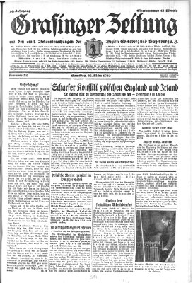 Grafinger Zeitung Samstag 26. März 1932