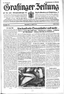 Grafinger Zeitung Samstag 2. April 1932