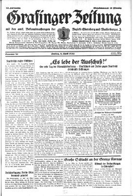 Grafinger Zeitung Freitag 8. April 1932