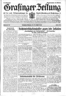 Grafinger Zeitung Montag 18. April 1932