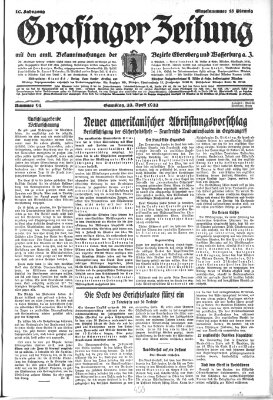 Grafinger Zeitung Samstag 23. April 1932