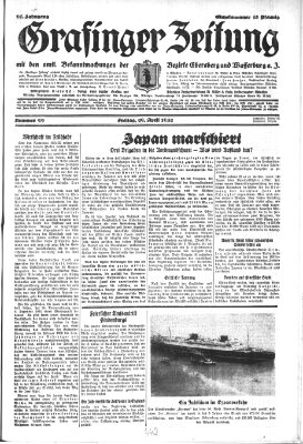 Grafinger Zeitung Freitag 29. April 1932