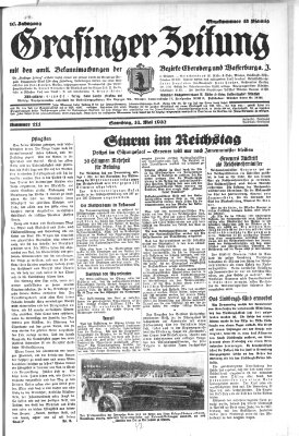 Grafinger Zeitung Samstag 14. Mai 1932