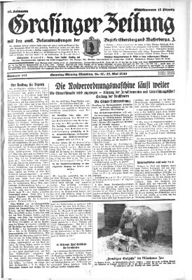 Grafinger Zeitung Montag 16. Mai 1932