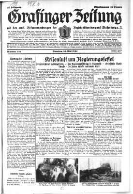 Grafinger Zeitung Dienstag 24. Mai 1932