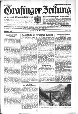 Grafinger Zeitung Samstag 28. Mai 1932