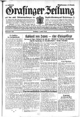 Grafinger Zeitung Freitag 3. Juni 1932