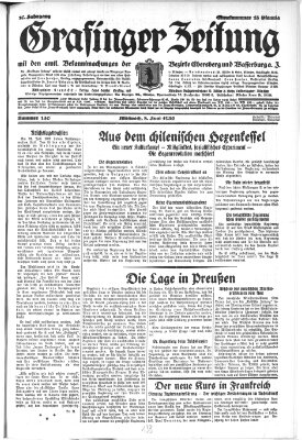 Grafinger Zeitung Mittwoch 8. Juni 1932