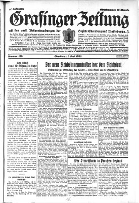 Grafinger Zeitung Samstag 11. Juni 1932