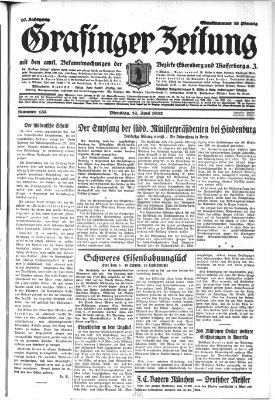 Grafinger Zeitung Dienstag 14. Juni 1932