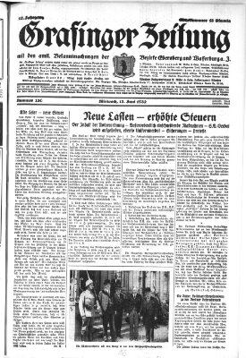 Grafinger Zeitung Mittwoch 15. Juni 1932