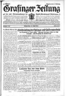 Grafinger Zeitung Thursday 30. June 1932