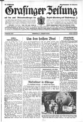 Grafinger Zeitung Samstag 6. August 1932