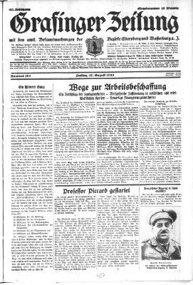 Grafinger Zeitung Freitag 19. August 1932