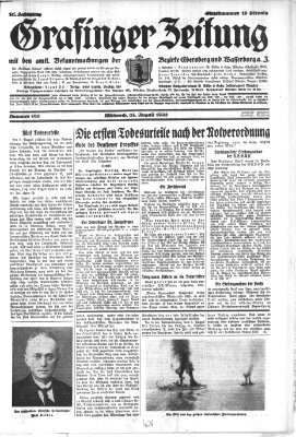 Grafinger Zeitung Mittwoch 24. August 1932