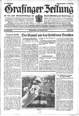 Grafinger Zeitung Donnerstag 25. August 1932