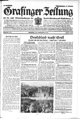 Grafinger Zeitung Samstag 17. September 1932