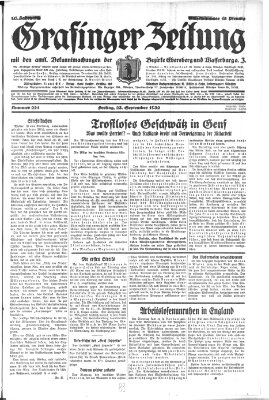 Grafinger Zeitung Freitag 23. September 1932