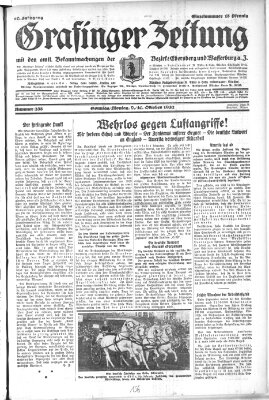 Grafinger Zeitung Sonntag 9. Oktober 1932