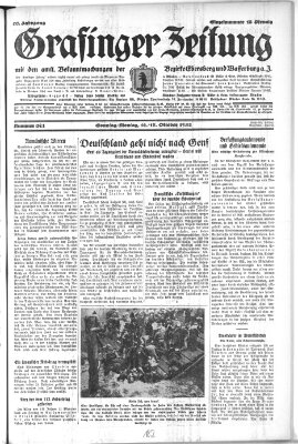 Grafinger Zeitung Montag 17. Oktober 1932